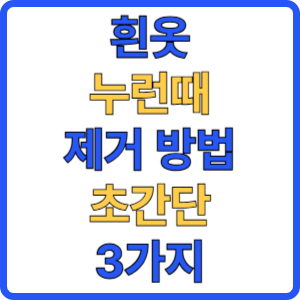 흰옷 누런때 제거 초간단 3가지 방법 2 제목을 입력해주세요 001 2025 09 27T011812.510